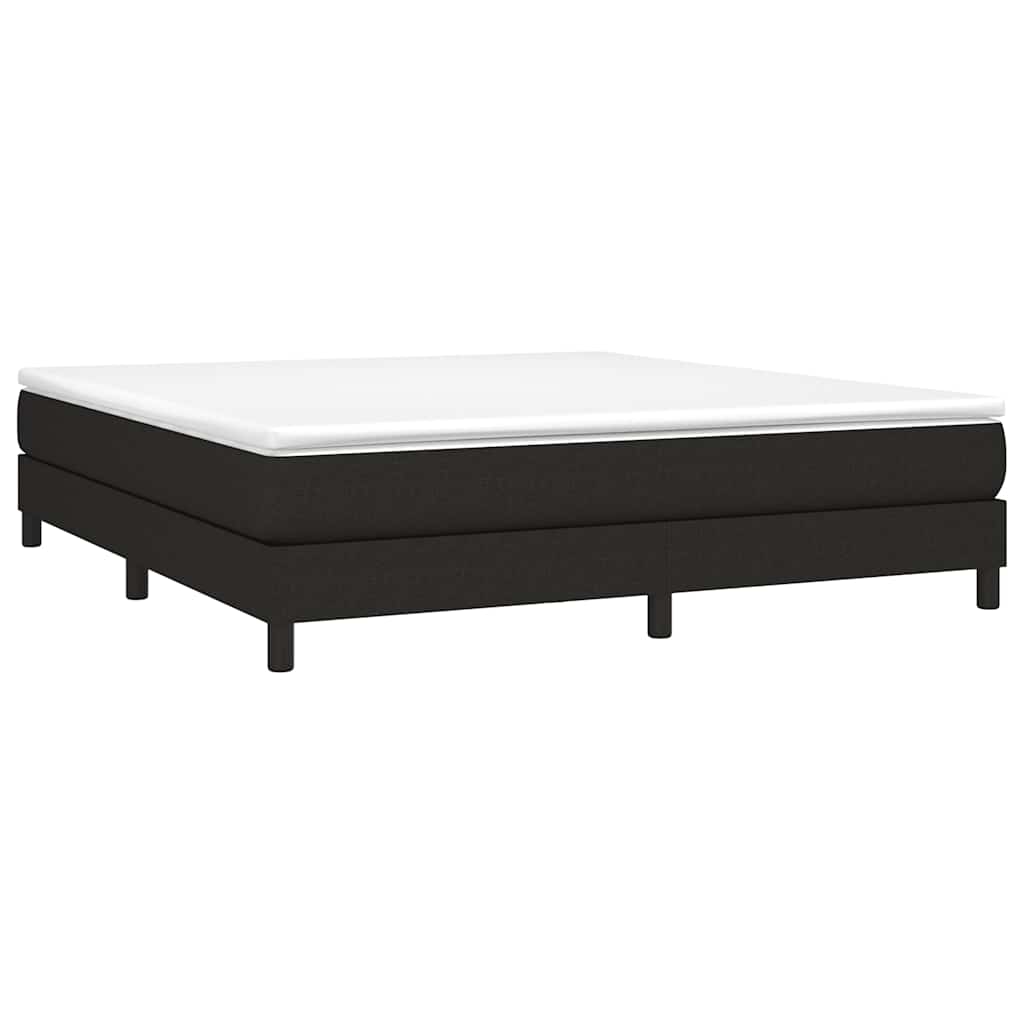 Box Spring Bed Frame Black Super King Fabric (UK/IE/FI/NO only)