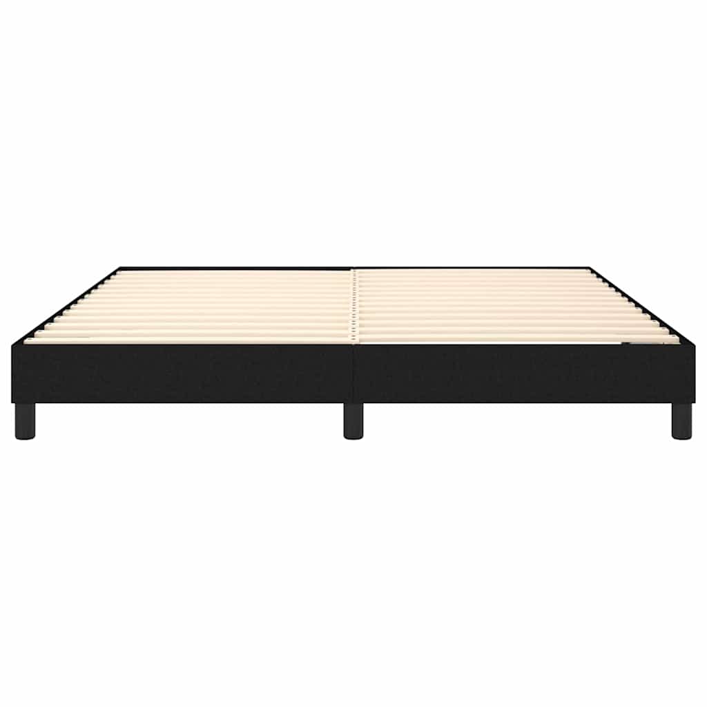 Box Spring Bed Frame Black Super King Fabric (UK/IE/FI/NO only)