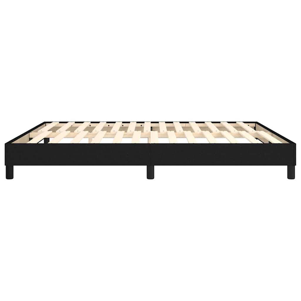 Box Spring Bed Frame Black Super King Fabric (UK/IE/FI/NO only)