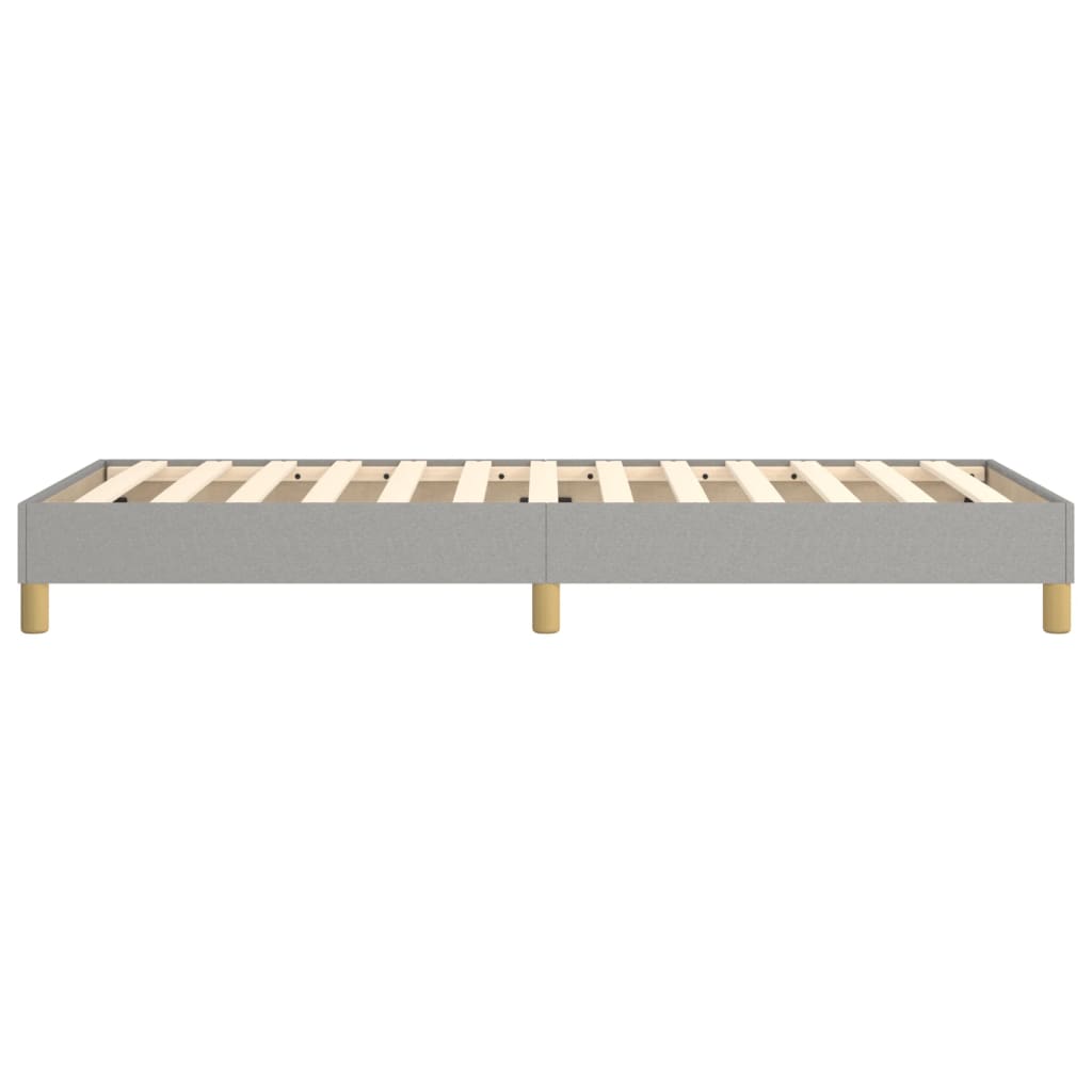 Box Spring Bed Frame Light Grey Single Fabric (UK/IE/FI/NO only)