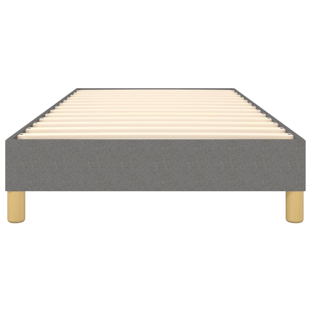 Box Spring Bed Frame Dark Grey Single Fabric (UK/IE/FI/NO only)