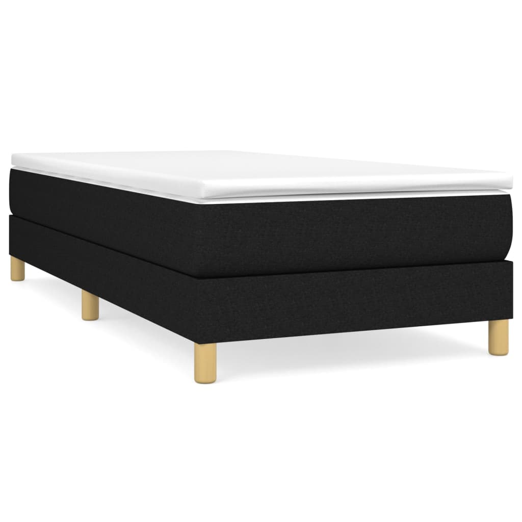 Box Spring Bed Frame Black Single Fabric (UK/IE/FI/NO only)