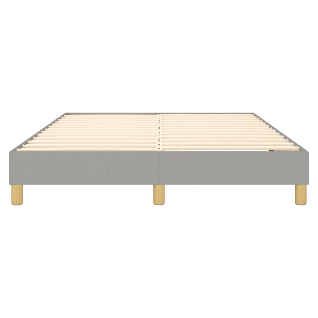 Box Spring Bed Frame Light Grey Double Fabric (UK/IE/FI/NO only)