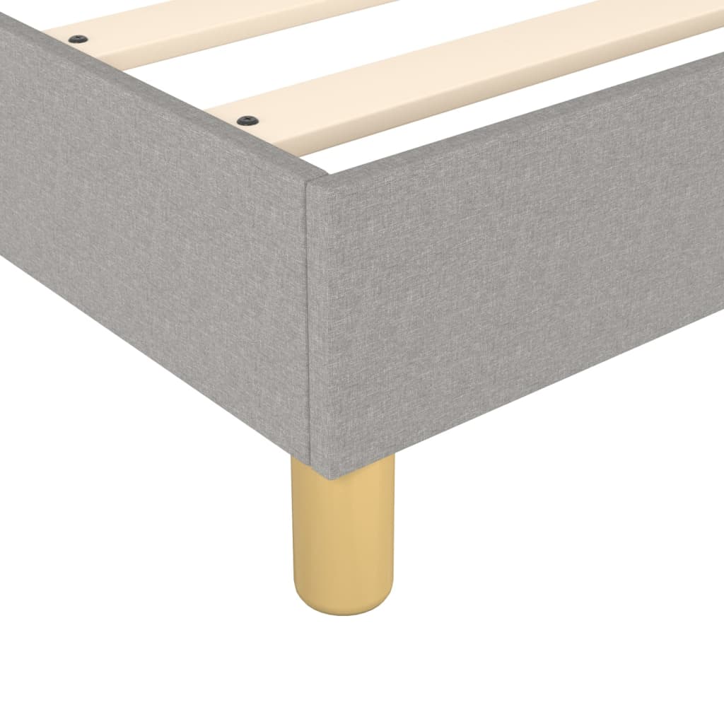 Box Spring Bed Frame Light Grey Double Fabric (UK/IE/FI/NO only)