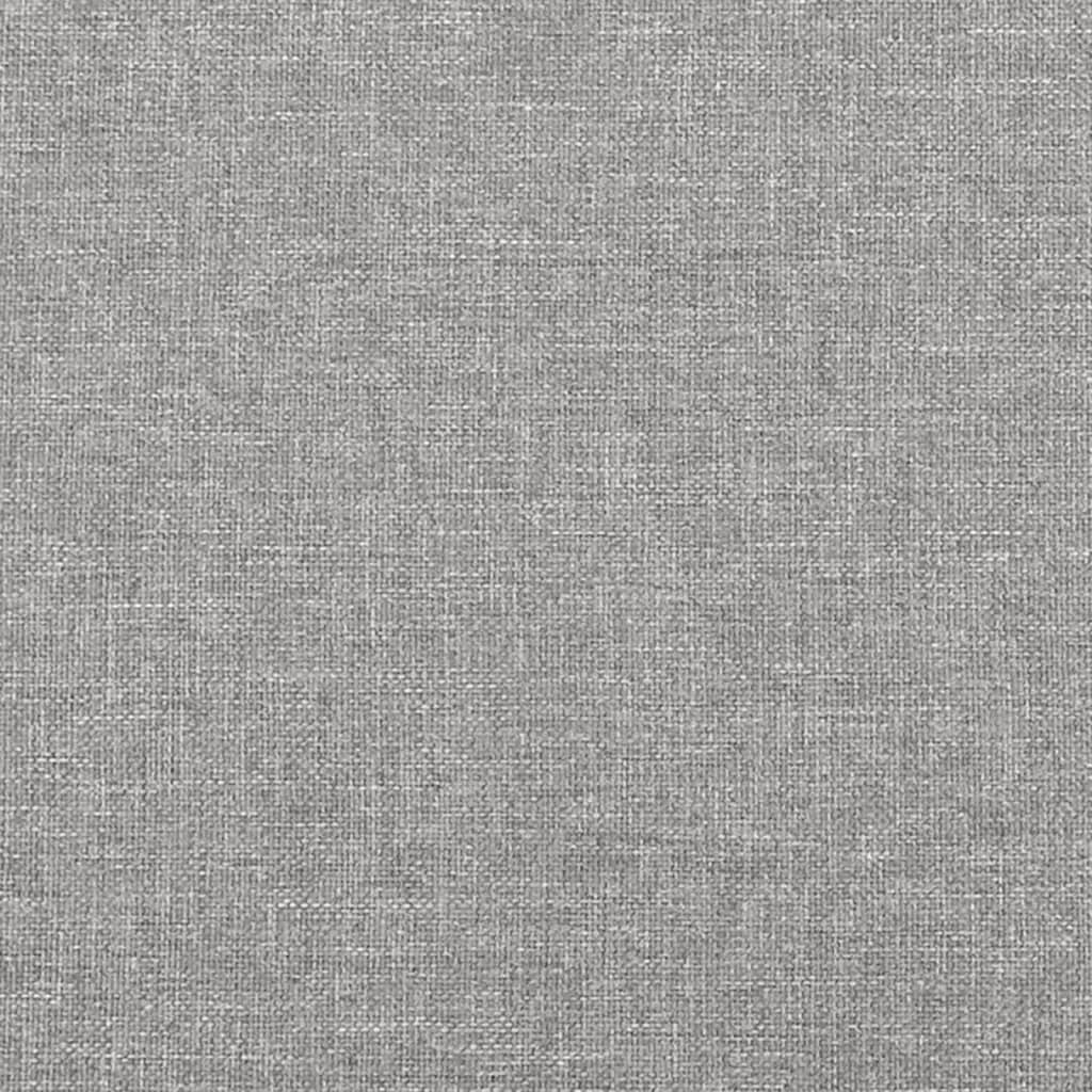 Box Spring Bed Frame Light Grey Double Fabric (UK/IE/FI/NO only)