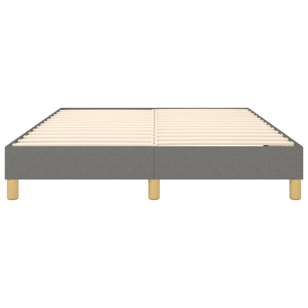 Box Spring Bed Frame Dark Grey Double Fabric (UK/IE/FI/NO only)