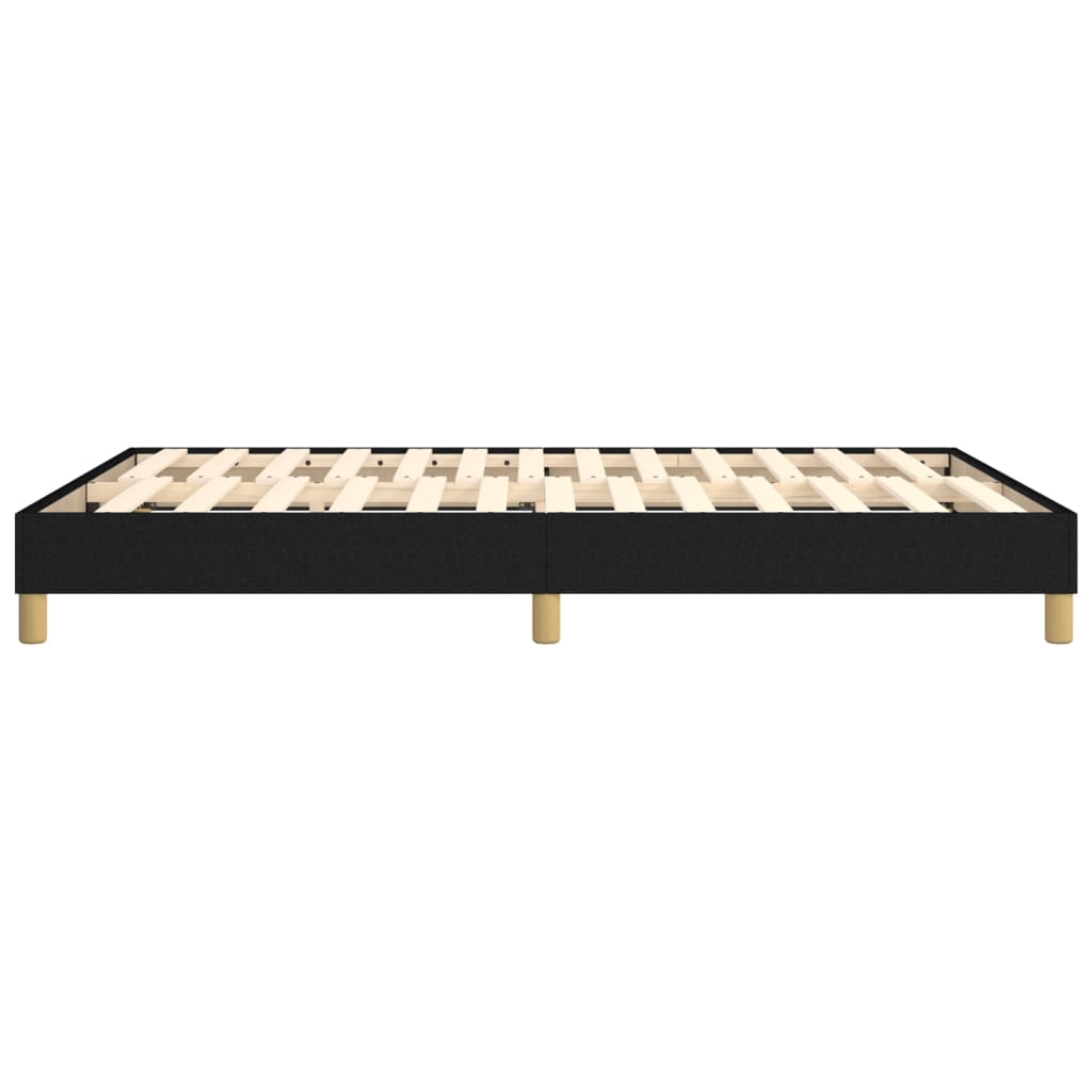 Box Spring Bed Frame Black Double Fabric (UK/IE/FI/NO only)