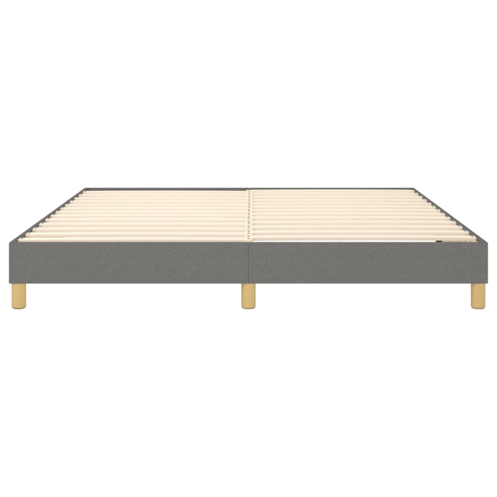 Box Spring Bed Frame Dark Grey Super King Fabric (UK/IE/FI/NO only)