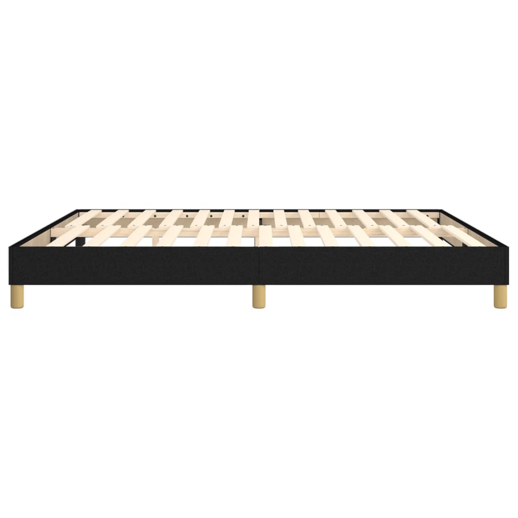 Box Spring Bed Frame Black Super King Fabric (UK/IE/FI/NO only)