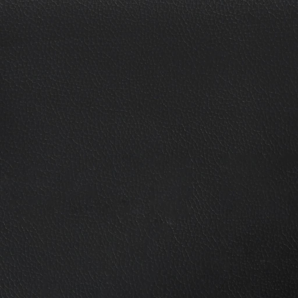 Box Spring Bed Frame Black Super King Faux Leather (UK/IE/FI/NO only)