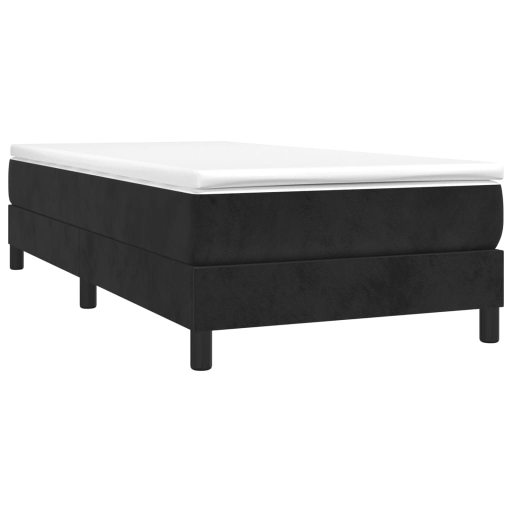 vidaXL Bed Frame without Mattress Black Single Velvet (UK/IE/FI/NO only)