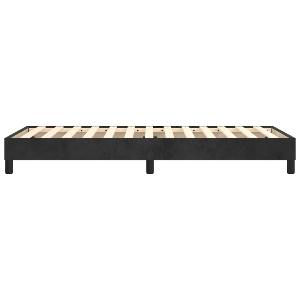 vidaXL Bed Frame without Mattress Black Single Velvet (UK/IE/FI/NO only)