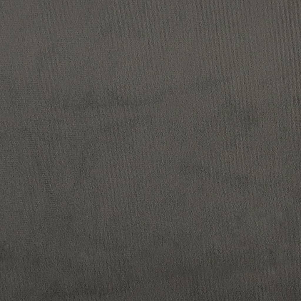 Box Spring Bed Frame Dark Grey Double Velvet (UK/IE/FI/NO only)