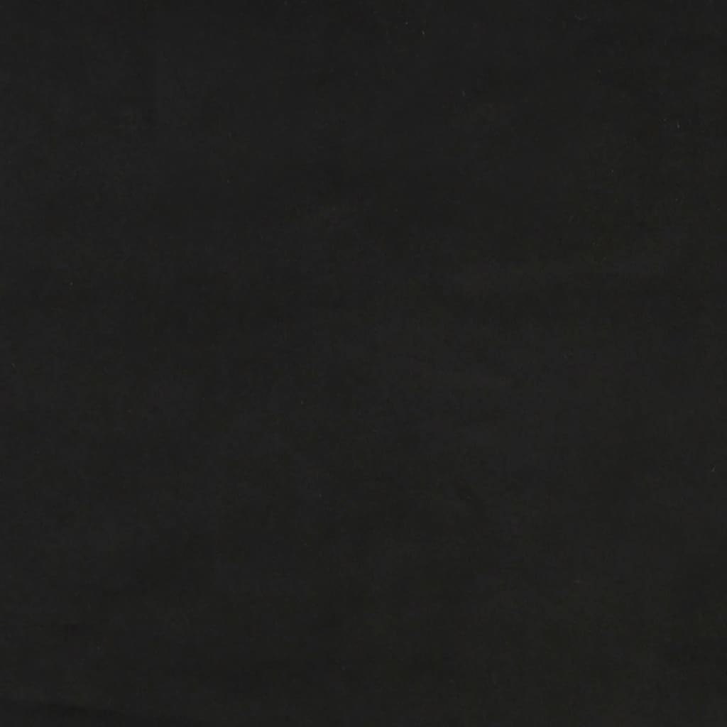 Box Spring Bed Frame Black Double Velvet (UK/IE/FI/NO only)