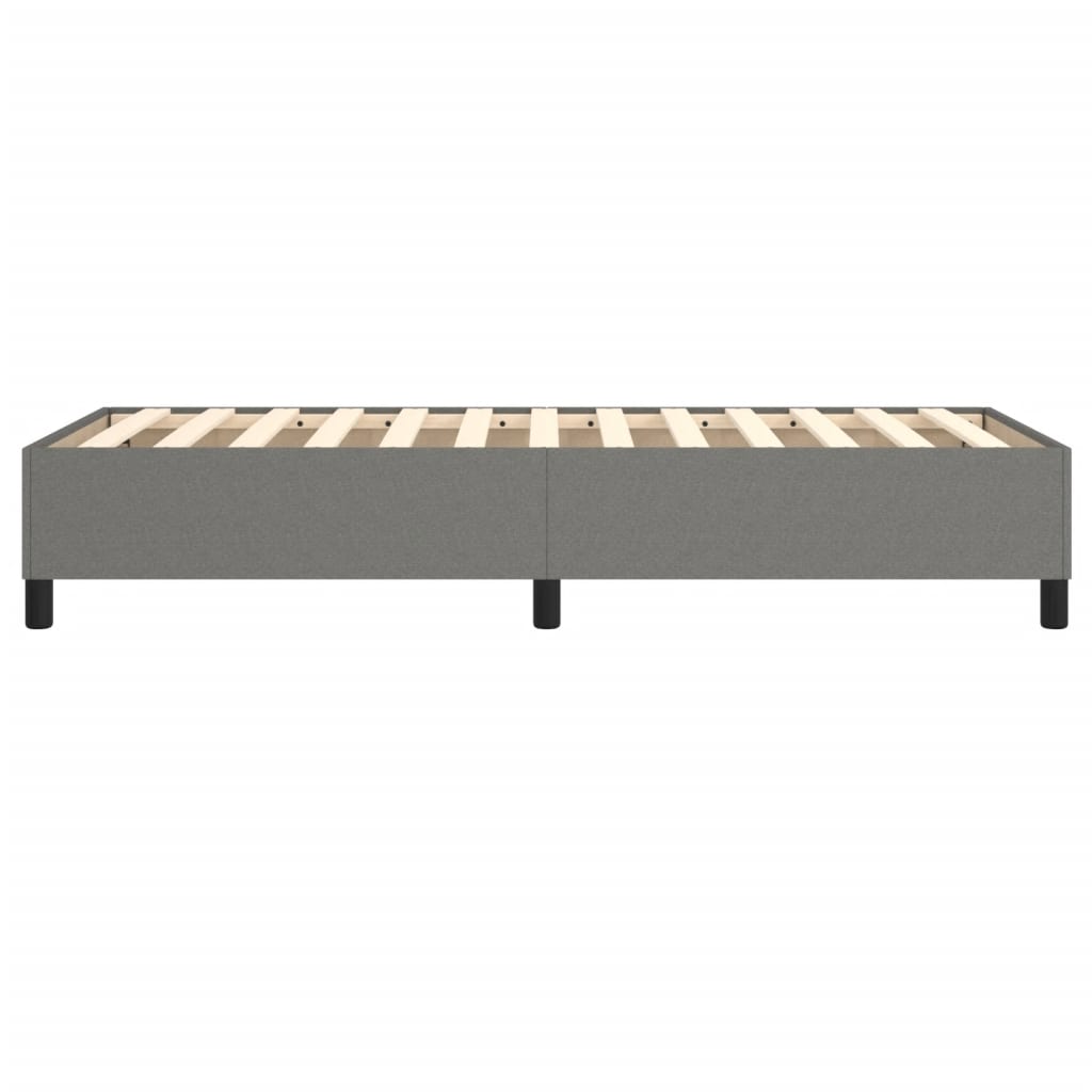 vidaXL Bed Frame without Mattress Dark Grey Single Fabric (UK/IE/FI/NO only)