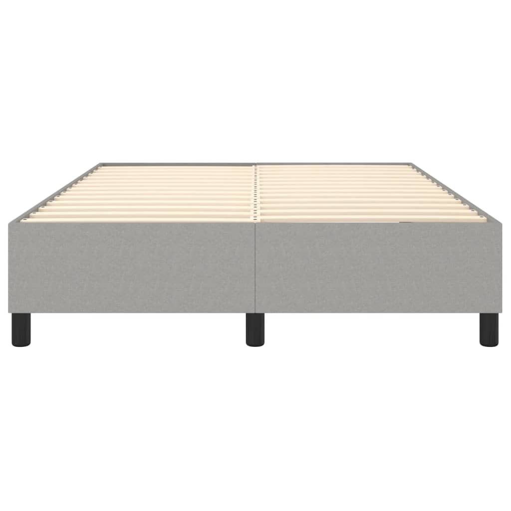 vidaXL Bed Frame without Mattress Light Grey Double Fabric (UK/IE/FI/NO only)