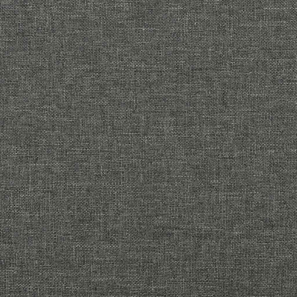 Box Spring Bed Frame Dark Grey Double Fabric (UK/IE/FI/NO only)