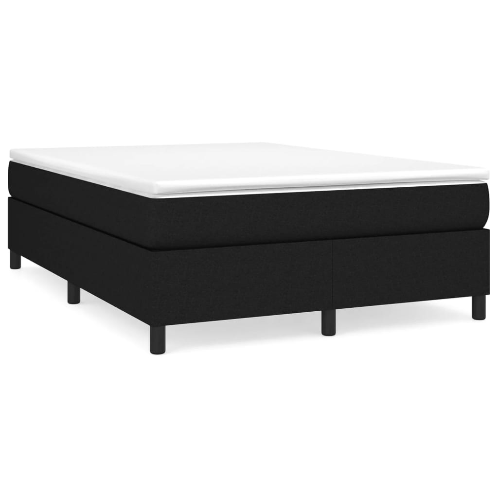 Box Spring Bed Frame Black Double Fabric (UK/IE/FI/NO only)