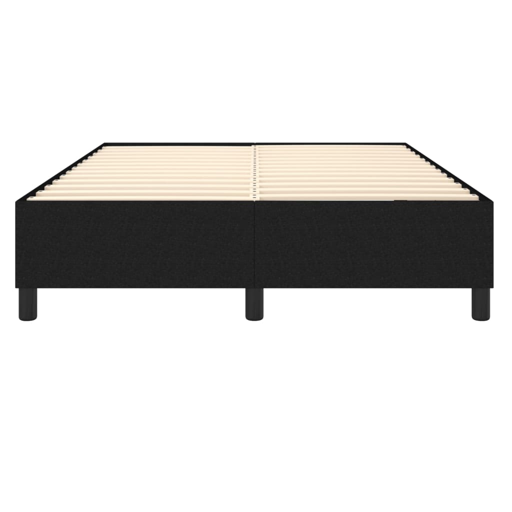 Box Spring Bed Frame Black Double Fabric (UK/IE/FI/NO only)