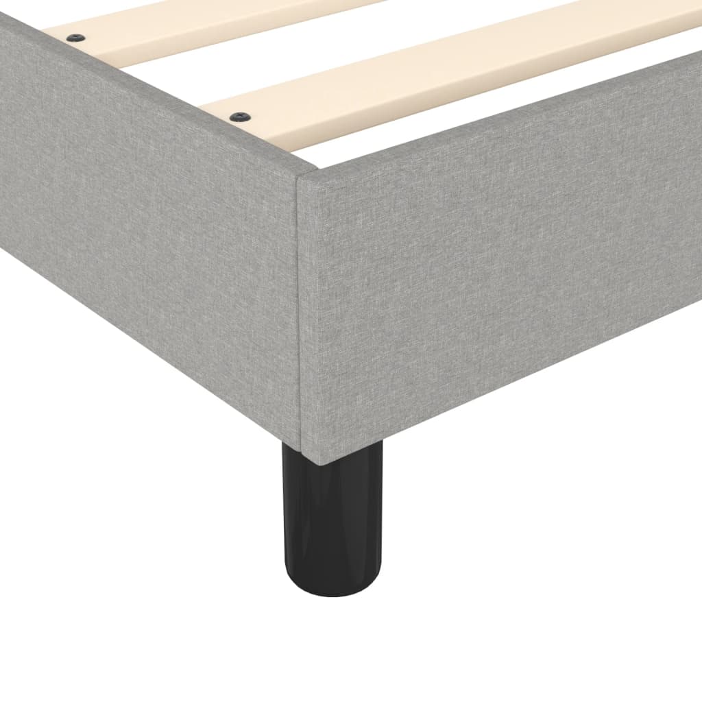 Box Spring Bed Frame Light Grey Super King Fabric (UK/IE/FI/NO only)