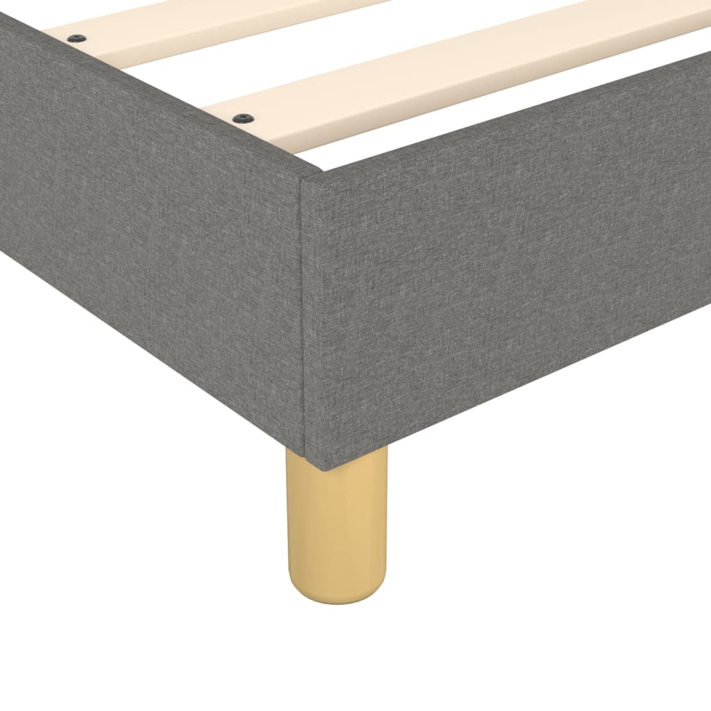 Box Spring Bed Frame Dark Grey Single Fabric (UK/IE/FI/NO only)