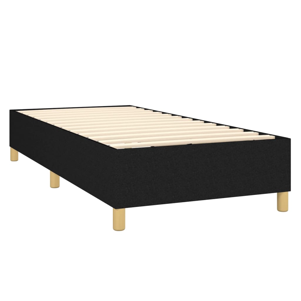 Box Spring Bed Frame Black Single Fabric (UK/IE/FI/NO only)