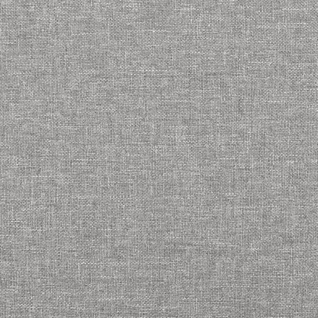 Box Spring Bed Frame Light Grey Double Fabric (UK/IE/FI/NO only)