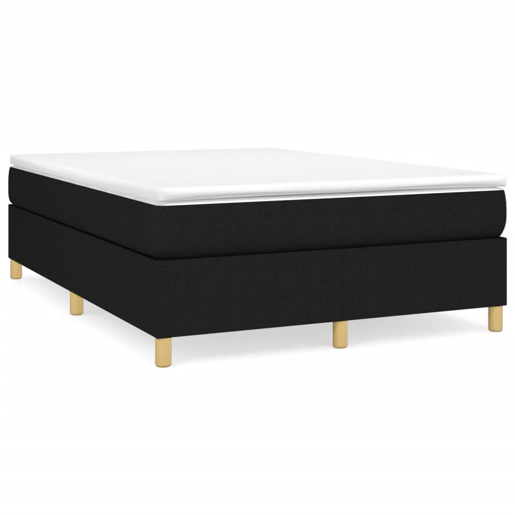 Box Spring Bed Frame Black Double Fabric (UK/IE/FI/NO only)