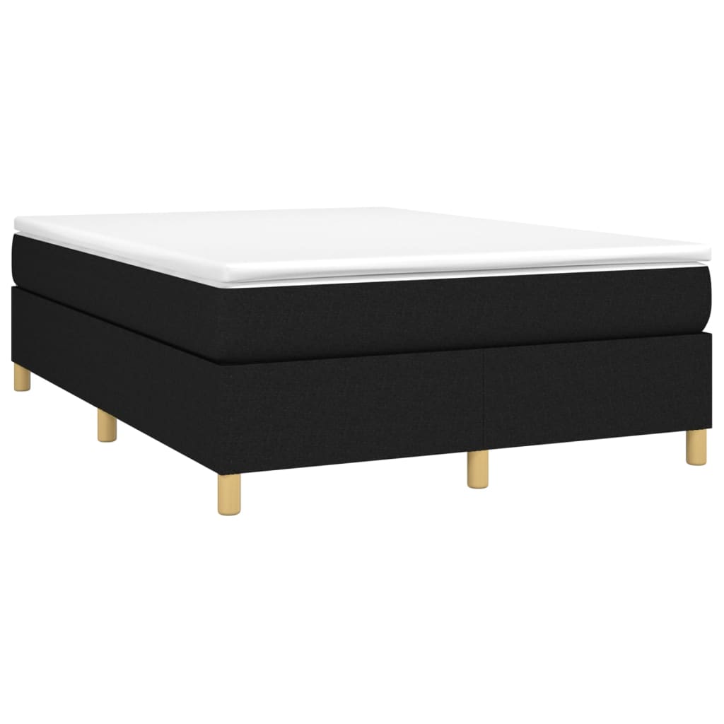 Box Spring Bed Frame Black Double Fabric (UK/IE/FI/NO only)