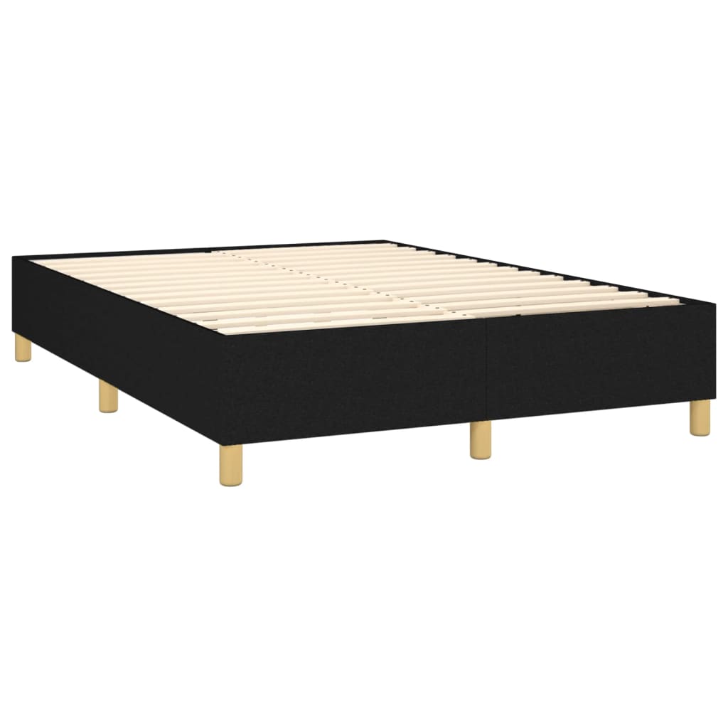 Box Spring Bed Frame Black Double Fabric (UK/IE/FI/NO only)
