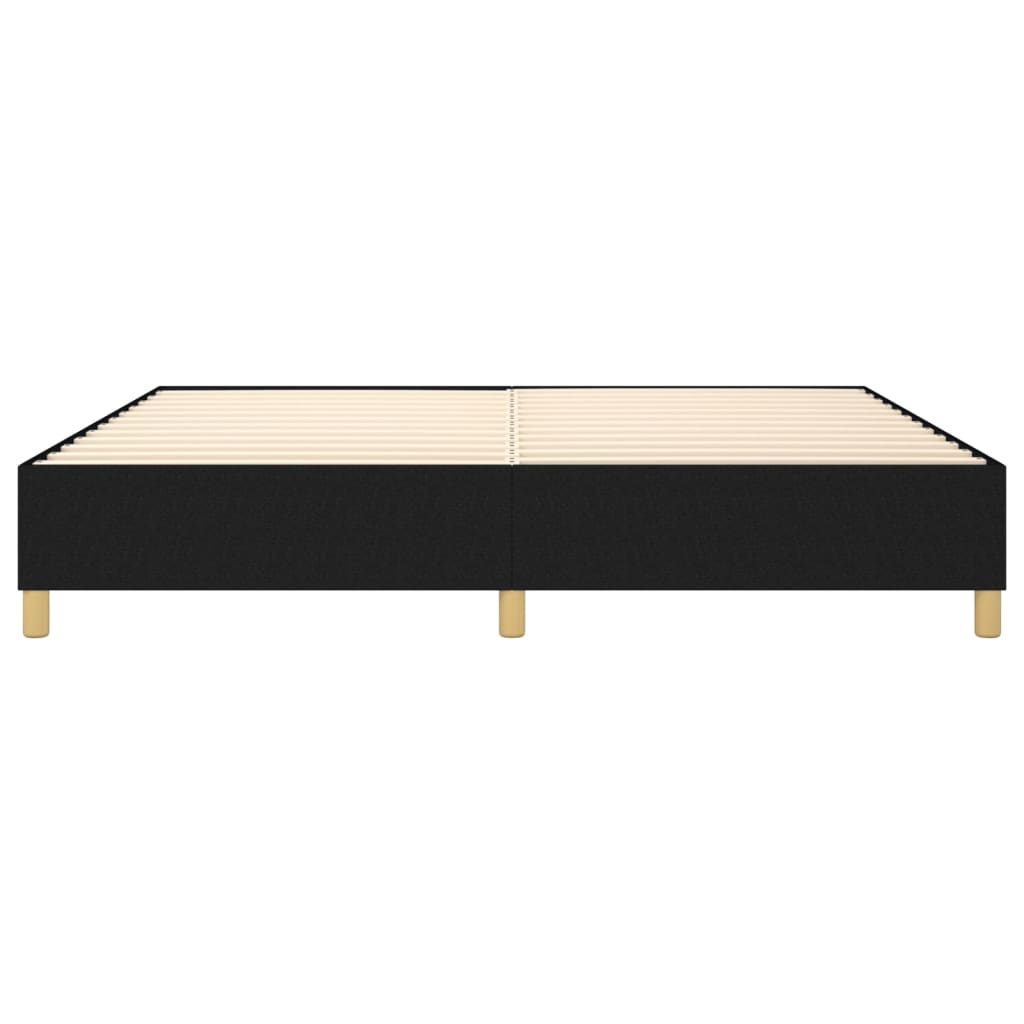 Box Spring Bed Frame Black Double Fabric (UK/IE/FI/NO only)