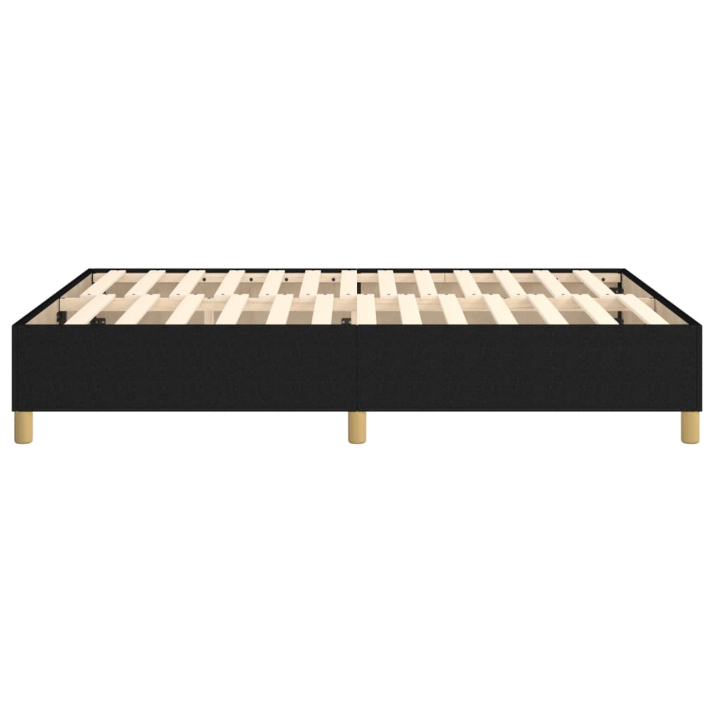 Box Spring Bed Frame Black Double Fabric (UK/IE/FI/NO only)
