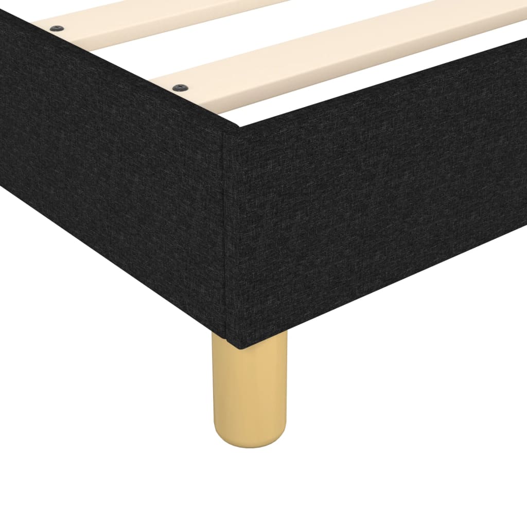 Box Spring Bed Frame Black Double Fabric (UK/IE/FI/NO only)