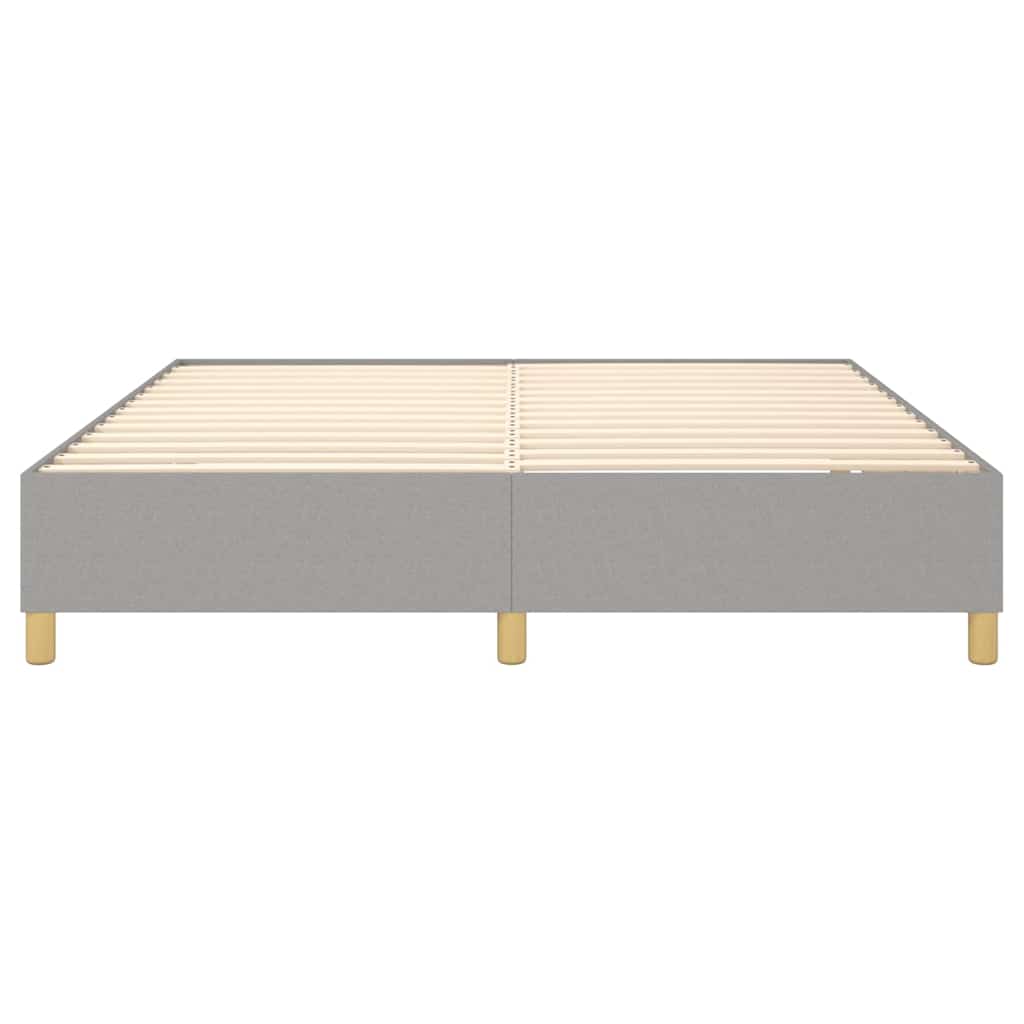 Box Spring Bed Frame Light Grey Super King Fabric (UK/IE/FI/NO only)