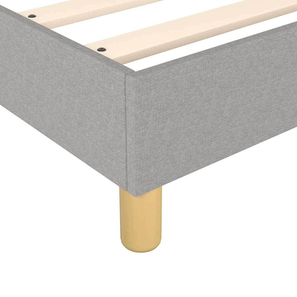 Box Spring Bed Frame Light Grey Super King Fabric (UK/IE/FI/NO only)