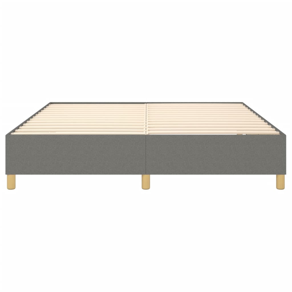 Box Spring Bed Frame Dark Grey Super King Fabric (UK/IE/FI/NO only)