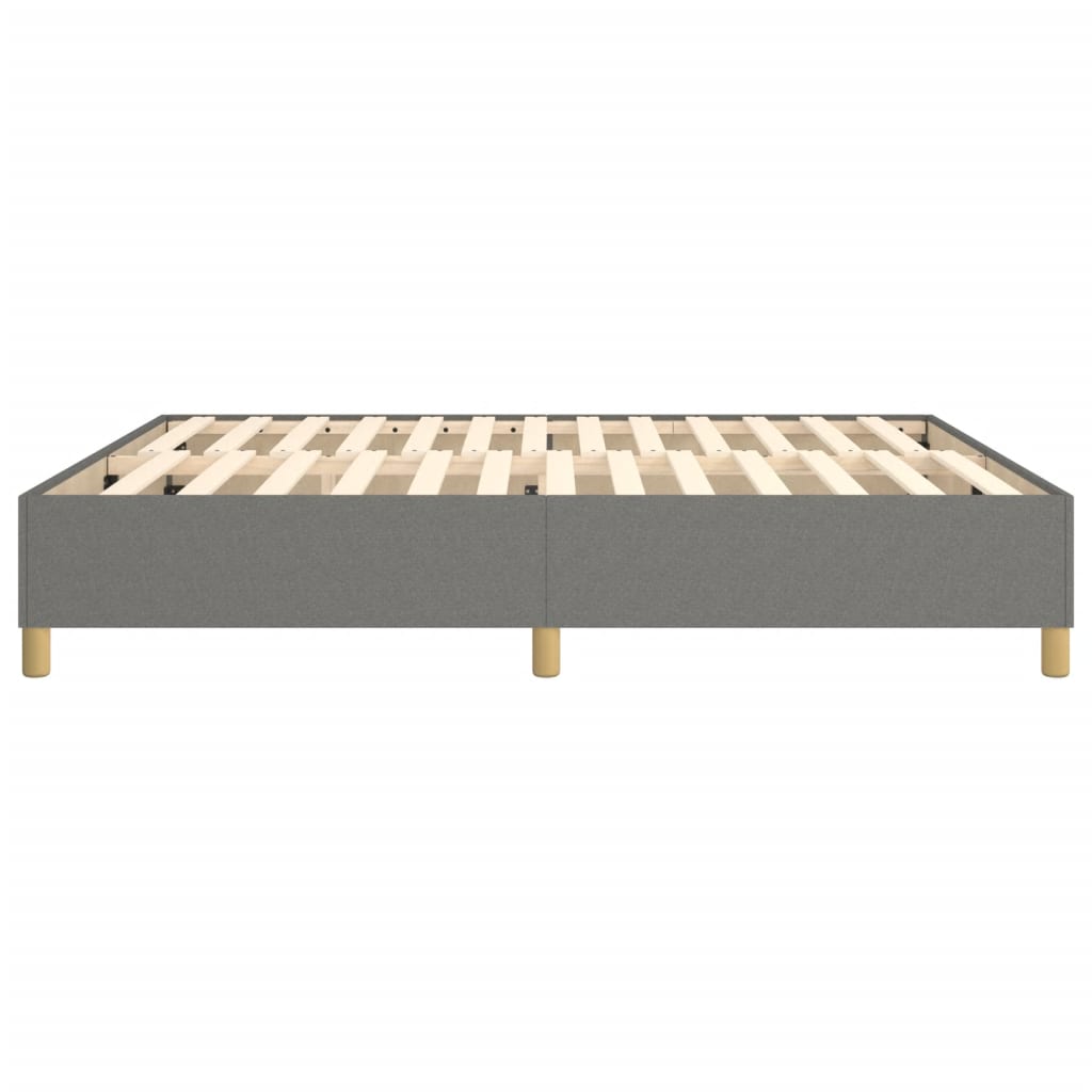 Box Spring Bed Frame Dark Grey Super King Fabric (UK/IE/FI/NO only)