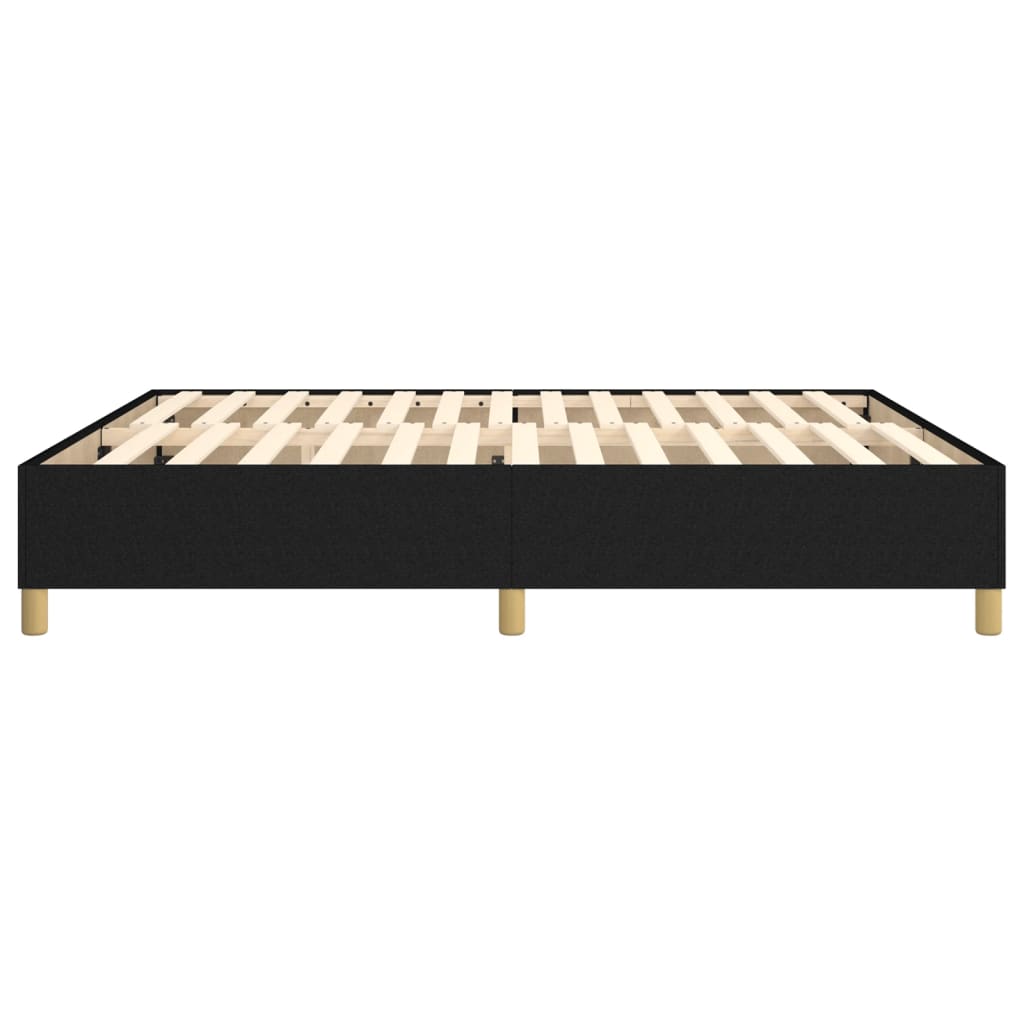 Box Spring Bed Frame Black Super King Fabric (UK/IE/FI/NO only)