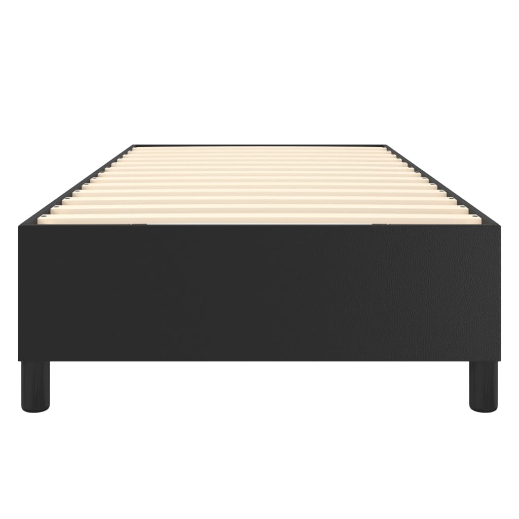Box Spring Bed Frame Black Single Faux Leather (UK/IE/FI/NO only)