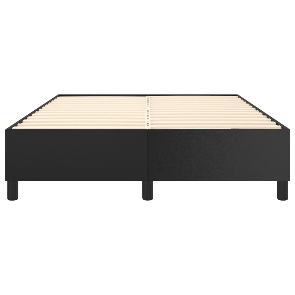 Box Spring Bed Frame Black Double Faux Leather (UK/IE/FI/NO only)