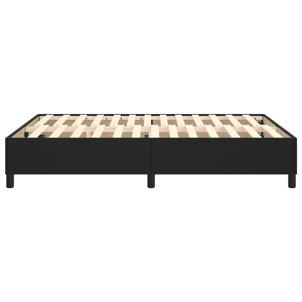 Box Spring Bed Frame Black Double Faux Leather (UK/IE/FI/NO only)