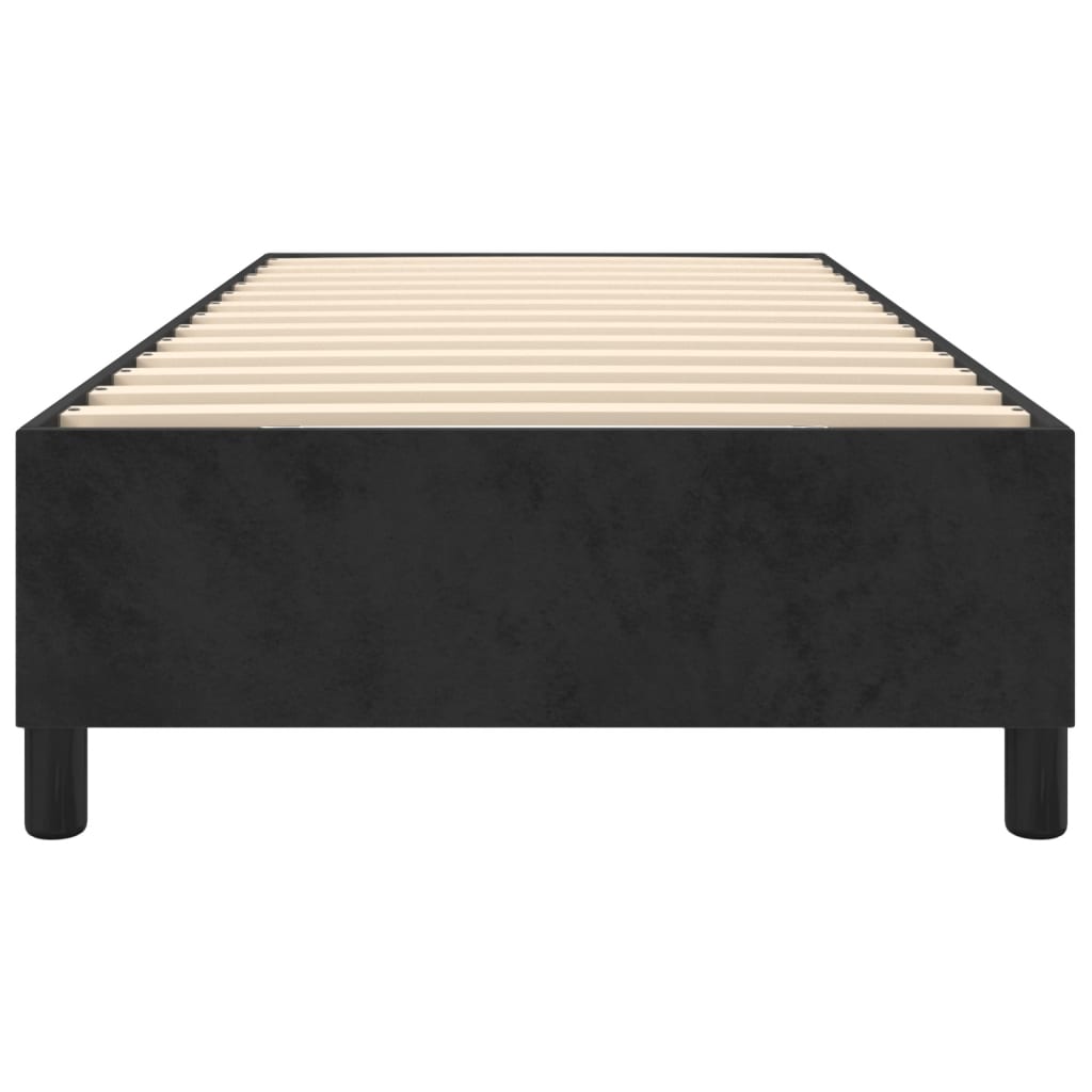 Box Spring Bed Frame Black Single Velvet (UK/IE/FI/NO only)