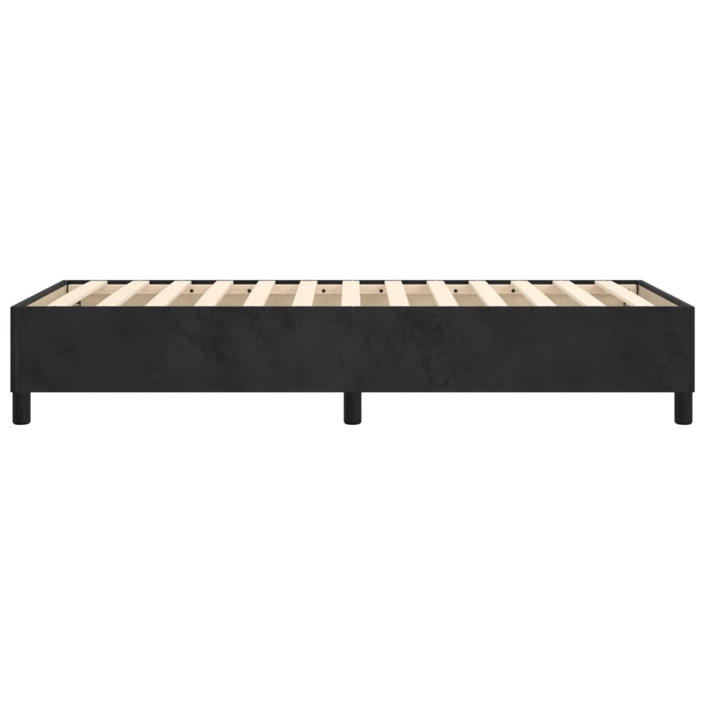 Box Spring Bed Frame Black Single Velvet (UK/IE/FI/NO only)