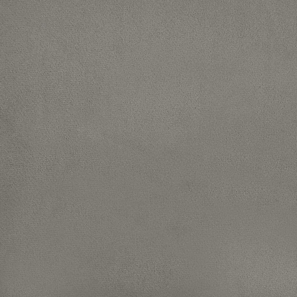 Box Spring Bed Frame Light Grey Super King Velvet (UK/IE/FI/NO only)
