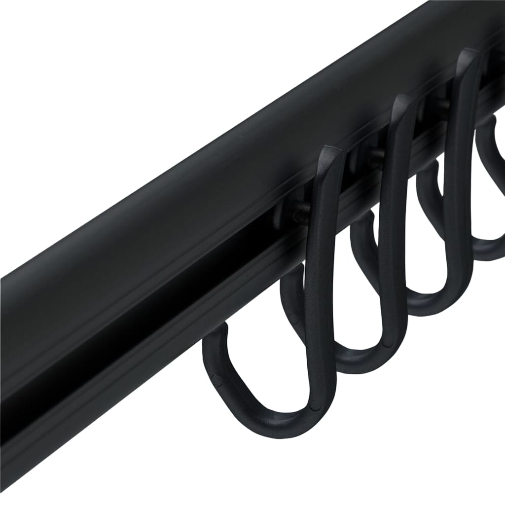 Sealskin Shower Curtain Rail Set Easy-Roll Black