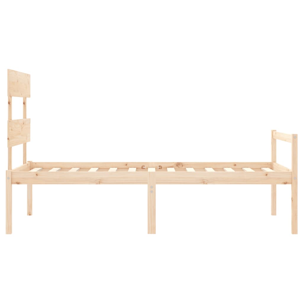 Senior Bed without Mattress Small Single Solid Wood