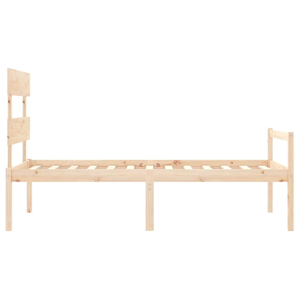 Senior Bed without Mattress Single Solid Wood