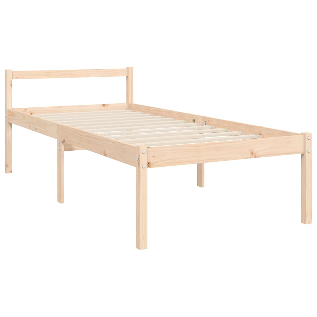 Senior Bed without Mattress Single Solid Wood