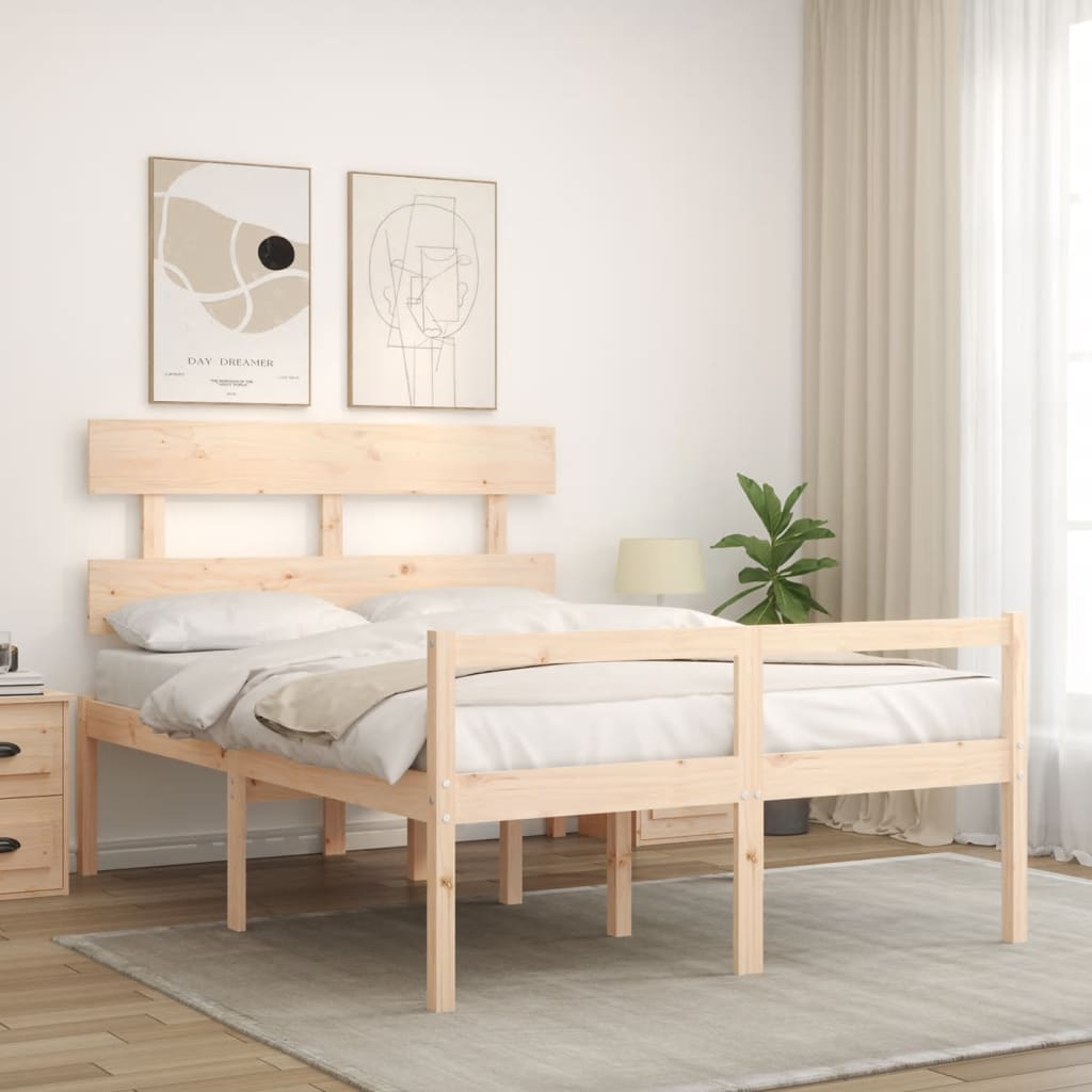 Senior Bed without Mattress Small Double Solid Wood