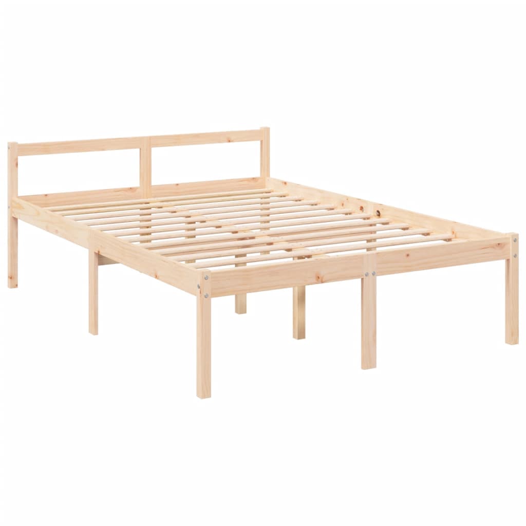 Senior Bed without Mattress Small Double Solid Wood